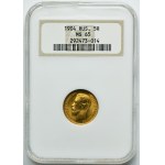 Russia, Nicholas II, 5 Rouble Petersburg 1904 AP - NGC MS65