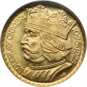 10 złotych 1925 Chrobry - NGC MS65
