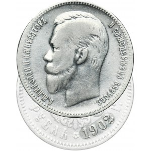 Russia, Nicholas II, Rouble Petersburg 1902 AP