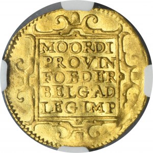 Netherlands, Province of Utrecht, Ducat 1593 - NGC AU55 - ex. Grain Collection