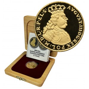 REPLIKACE, August III Sas, Ducat Gdansk 1734
