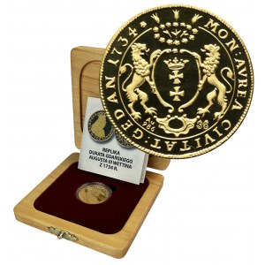 REPLIKACE, August III Sas, Ducat Gdansk 1734