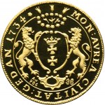 REPLIKACE, August III Sas, Ducat Gdansk 1734