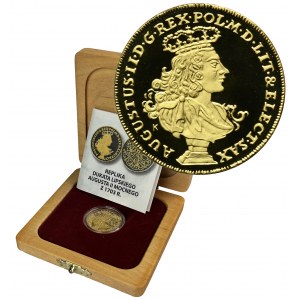 REPLIKACE, August II Silný, Ducat Leipzig 1703
