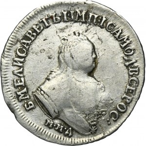 Russia, Elżbieta, Polupoltinnik Moscow 1751 ММД A