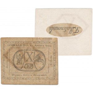 10 groszy 1794 - odwrócony podpis F. Malinowski - RZADKOŚĆ