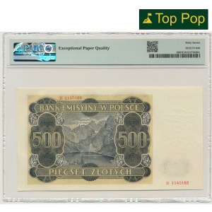500 złotych 1940 - B - PMG 67 EPQ