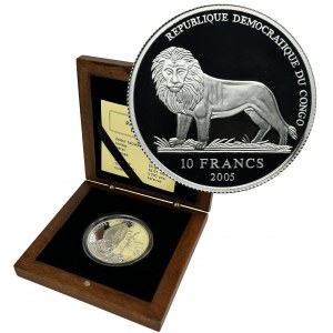 Democratic Republic of the Congo, 10 Francs 2005 John Paul II