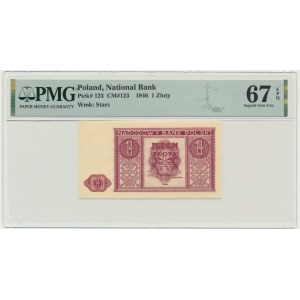 1 złoty 1946 - PMG 67 EPQ