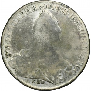 Russie, Catherine II, Rouble Saint-Pétersbourg 1773 СПБ ФЛ