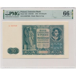 50 złotych 1941 - E - PMG 66 EPQ