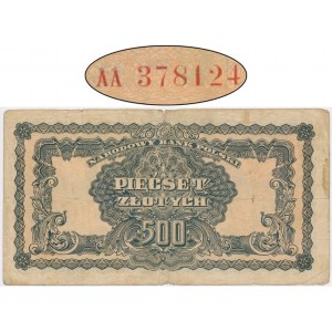 500 PLN 1944 ...owym - AA - RARE