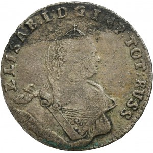 Occupation russe de la Prusse, Elisabeth, 1/6 Thaler Königsberg 1761 - RARE