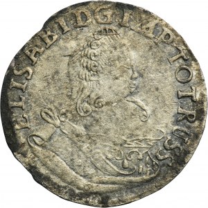 Occupation russe de la Prusse, Elisabeth, 6 Groschen Königsberg 1761