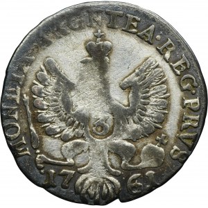Russian occupation of Prussia, Elizabeth, 3 Groschen Königsberg 1761 - RARE