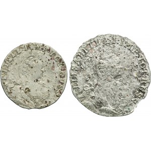 Lot, Russian occupation of Prussia, Elizabeth, 3 Groschen and 6 Groschen Königsberg (2 pcs.)