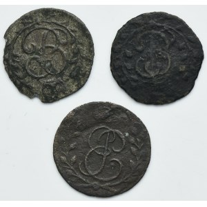 Lot, Russian occupation of Prussia, Elizabeth, Schillng Königsberg (3 pcs.)