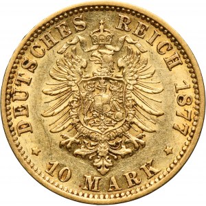 Germany, City of Hamburg, 10 Mark 1877 J