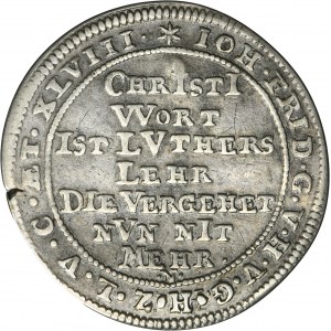 Germany, Duchy of Hohenlohe-Neuenstein-Öhringen, Johann Friedrich II, Groschen Nuremberg 1730