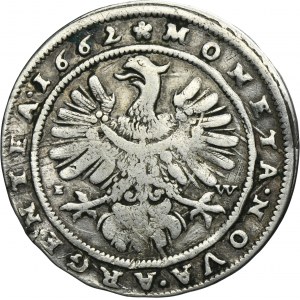 Silesia, Duchy of Brieg-Liegnitz-Wohlau, Christian, 15 Kreuzer Brieg 1662 - RARE