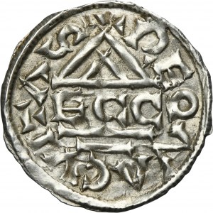 Germany, Bavaria, Regensburg, Heinrich II der Zänker, Denarius