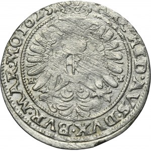 Silesia, Habsburg rule, Ferdinand II, 24 Kreuzer Breslau 1623 HT - UNLISTED