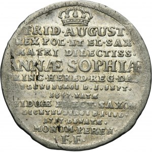 Augustus II the Strong, 2 Groschen Dresden 1717 IGS - RARE
