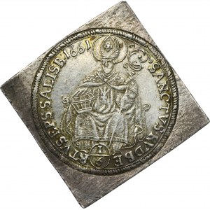 Austria, Archbishopric of Salzburg, Guidobald von Thun, 1/6 Thaler 1661