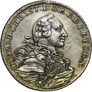 Margraviate of Brandenburg-Bayreuth, Friedrich Christian, Thaler Bayreuth 1766 B ES