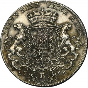 Margraviate of Brandenburg-Bayreuth, Friedrich Christian, Thaler Bayreuth 1766 B ES
