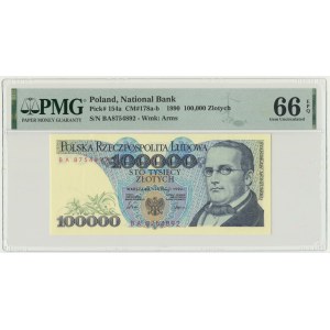 100.000 złotych 1990 - BA - PMG 66 EPQ