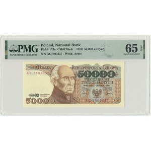 50.000 złotych 1989 - AC - PMG 65 EPQ