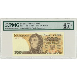 500 złotych 1982 - GL - PMG 67 EPQ