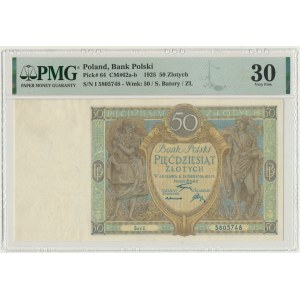50 zloty 1925 - Ser.L. - PMG 30
