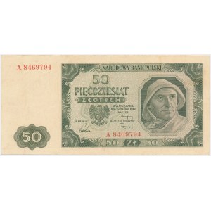 50 złotych 1948 - A - 7 cyfr - RZADKI