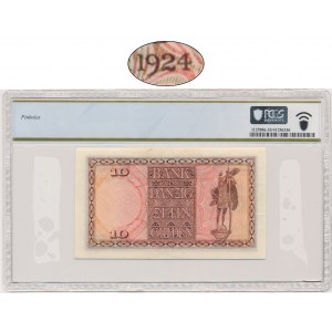 Danzig, 10 Gulden 1924 - A/A - PCGS 53 - RARE