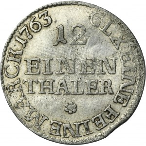 Augustus III of Poland, 1/12 Thaler Dresden 1763 FWôF