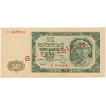 50 złotych 1948 - SPECIMEN - E 862... - NIENOTOWANY