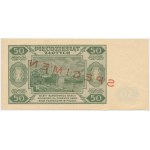 50 złotych 1948 - SPECIMEN - E 862... - NIENOTOWANY