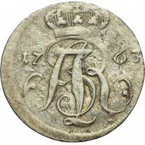 Augustus III of Poland, 3 Groschen Danzig 1763 REOE