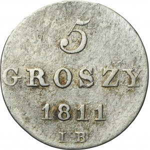 Duchy of Warsaw, 5 Groschen Warsaw 1811 IB