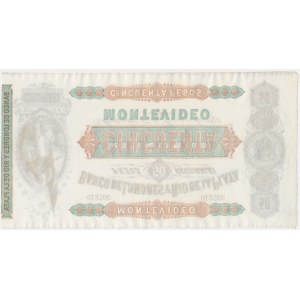Uruguay, Banco de Londres y Río de La Plata, 50 Pesos 1872