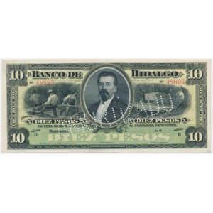 Mexico, El Banco de Hidalgo, 10 Pesos (1902-14)