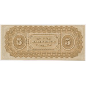 Argentina, 5 Pesos 1869