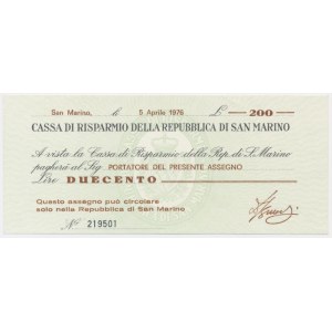 San Marino, 200 Lire 1976