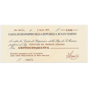 San Marino, 150 Lire 1976