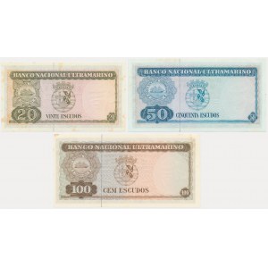 Timor, 20-100 Escudos (1963-67) (3 pcs.)