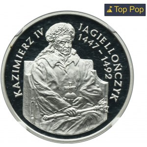 200.000 złotych 1993 Kazimierz IV Jagiellończyk, Półpostać - NGC PF70 ULTRA CAMEO