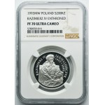 200.000 złotych 1993 Kazimierz IV Jagiellończyk, Półpostać - NGC PF70 ULTRA CAMEO