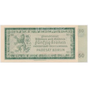 Bohemia & Moravia, 50 Korun 1940 - SPECIMEN